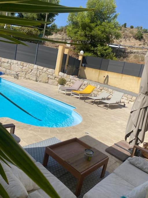 Detente Bas De Villa Jacuzzi, Piscine A 15 Min De Nice Carros Eksteriør bilde